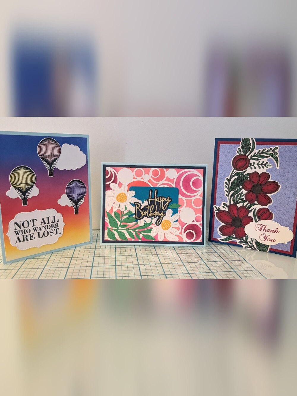 Set Of Happy Birthday, Thank you, Multipurpose Greeting Cards